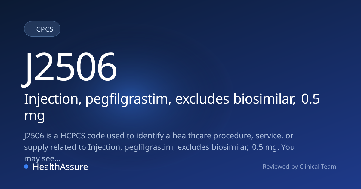 HCPCS Code J2506 | HealthAssure